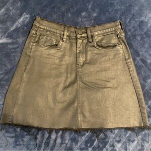 Blanknyc Women’s Spartacus Coated Denim Mini Skirt